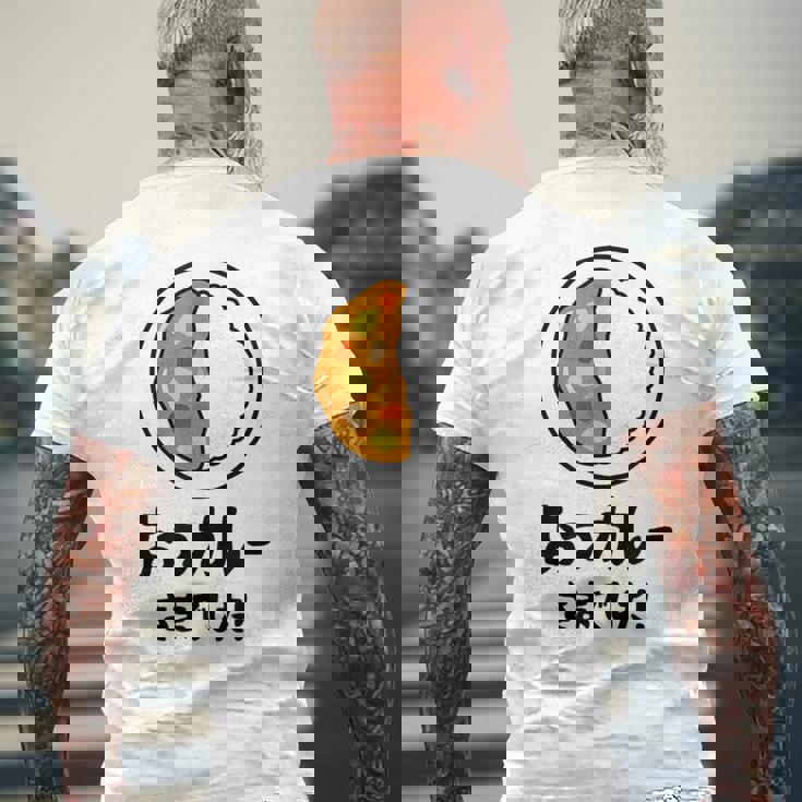 おつカレーさまでした！ ダジャレ ジョーク 親父ギャグ おやじギャグ カレー好き 定番ギャグ おもしろ ネタ メンズTシャツ バックプリント 高齢者への贈り物