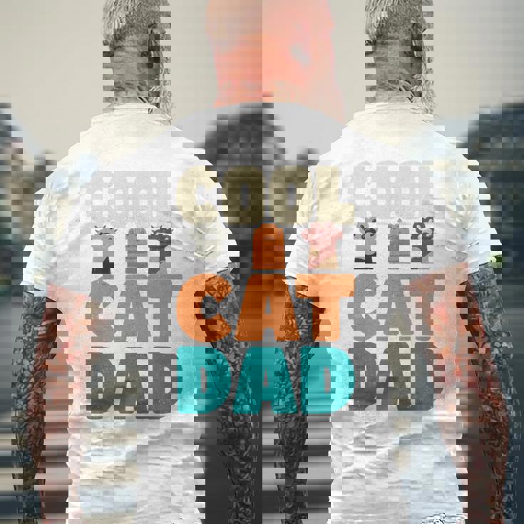 かっこいい猫お父さん面白い猫好きの男性 長袖tシャツ メンズTシャツ バックプリント 高齢者への贈り物