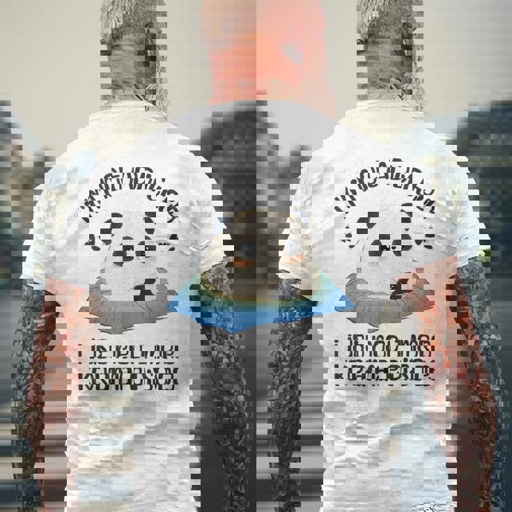 かわいいkdramaグッズ パンダ 韓国ドラマ K-ドラマ グッズ メンズTシャツ バックプリント 高齢者への贈り物