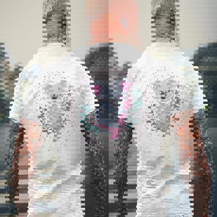 かわいいコアラガール おもしろコアラ 長袖tシャツ メンズTシャツ バックプリント 高齢者への贈り物