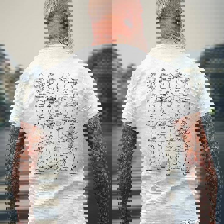 かわいいマッシュルームギフト キッズ レディース メンズ 面白いマッシュルーム メンズTシャツ バックプリント 高齢者への贈り物