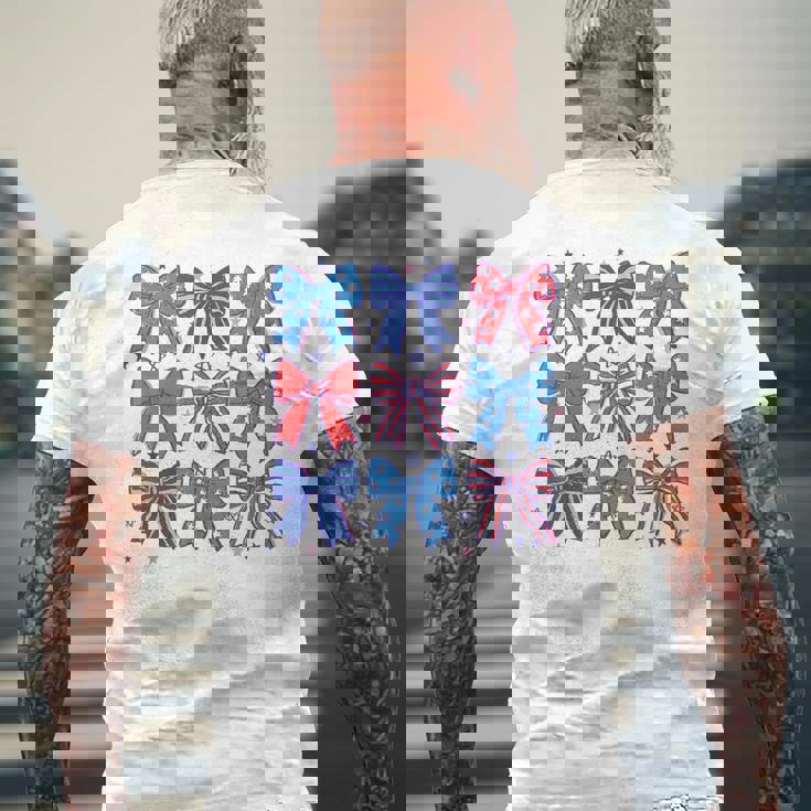 かわいい愛国的なボウスターデザイン7月4日シャツusaプライド メンズTシャツ バックプリント 高齢者への贈り物