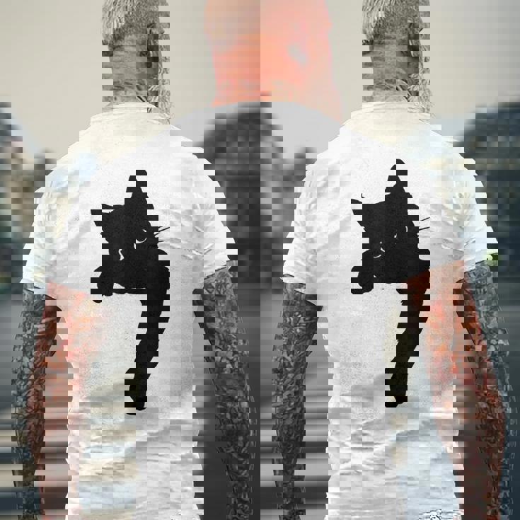 かわいい黒猫tシャツ ユニセックス メンズTシャツ バックプリント 高齢者への贈り物