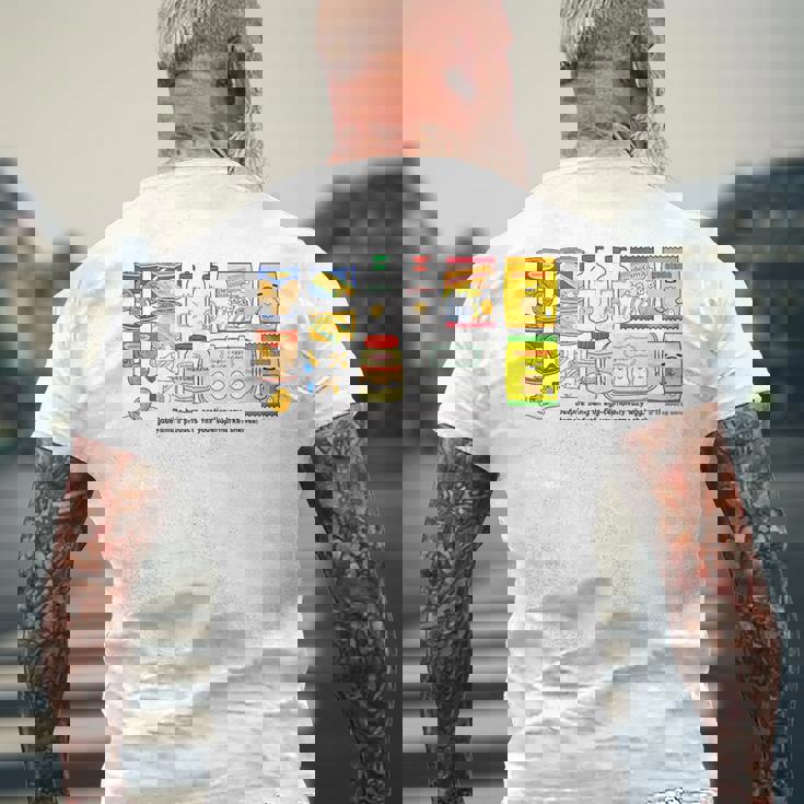 ぐでたま Supermarket メンズTシャツ バックプリント 高齢者への贈り物