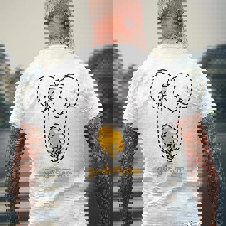 ぐでたま たまごわり メンズTシャツ バックプリント 高齢者への贈り物