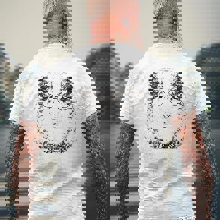 げっ歯類のモルモットの所有者 キャビー 洞窟愛好家 モルモット メンズTシャツ バックプリント 高齢者への贈り物