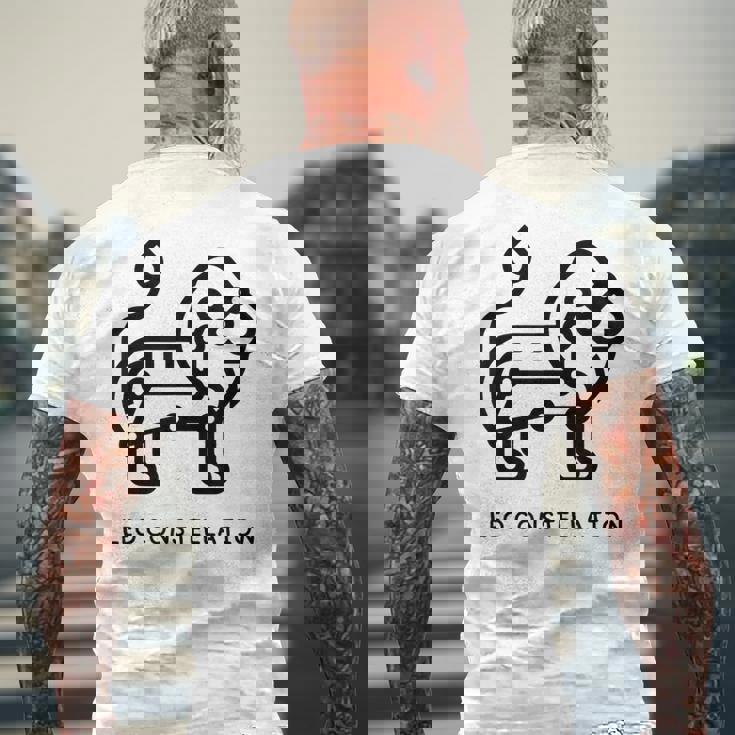 しし座 メンズTシャツ バックプリント 高齢者への贈り物