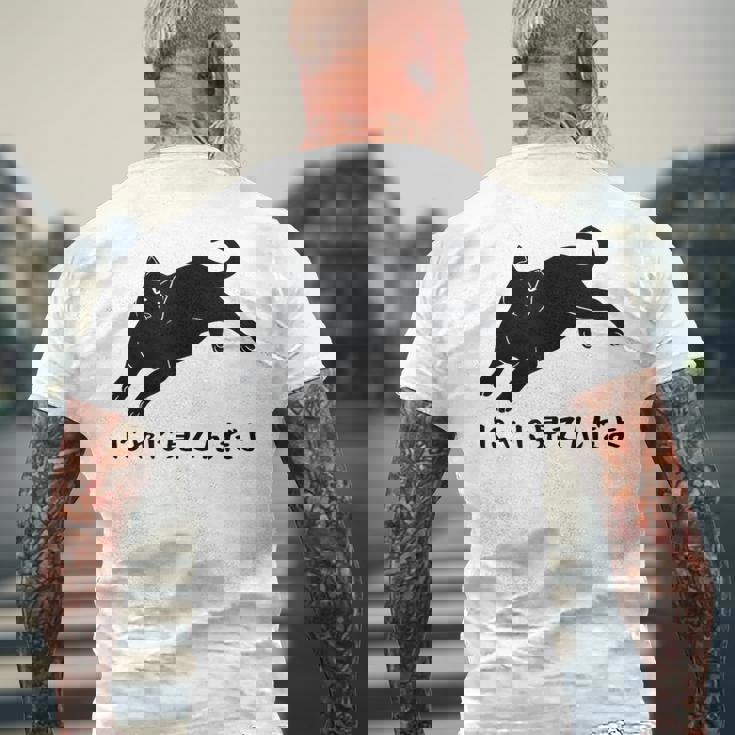 にゃに見てんだよ 猫 おもしろ 可愛い ねこ ネコ 猫 ネコ 猫 柄 かわいい メンズTシャツ バックプリント 高齢者への贈り物