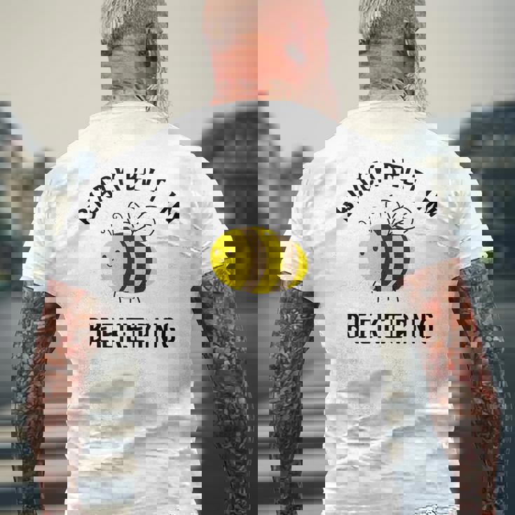 はちみつ養蜂 アイロニックビーキーパーハニー メンズTシャツ バックプリント 高齢者への贈り物