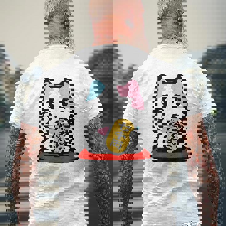 びーえするるる【Bsテレ東公式】まねきねこイラストtシャツ（10色） メンズTシャツ バックプリント 高齢者への贈り物