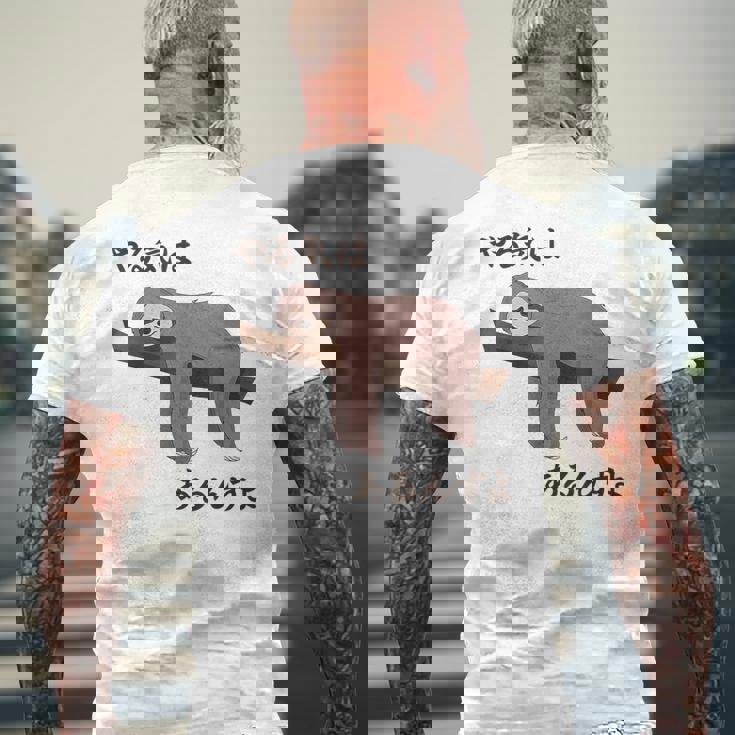 やる気はあるんすよ パンダ ジョーク かわいい 動物好き ギャグ好き ジョーク好き ギャグ おもしろ ネタ メンズTシャツ バックプリント 高齢者への贈り物