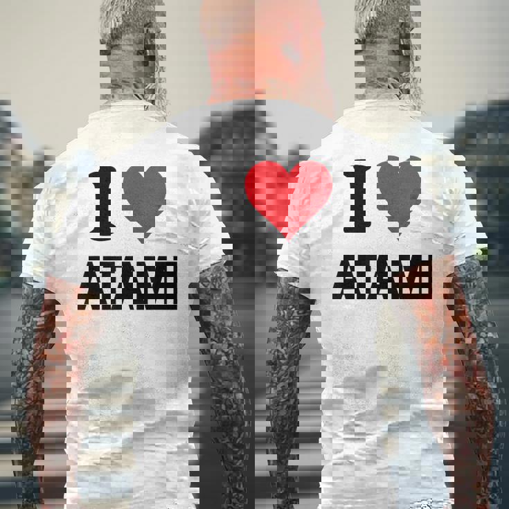 アイハート 熱海 Japan Love Japan お土産 メンズTシャツ バックプリント 高齢者への贈り物