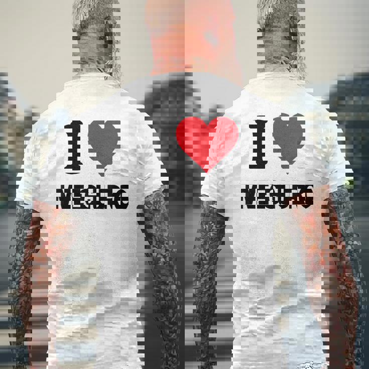 アイハート 目黒ジャパンラブ 日本土産 メンズTシャツ バックプリント 高齢者への贈り物