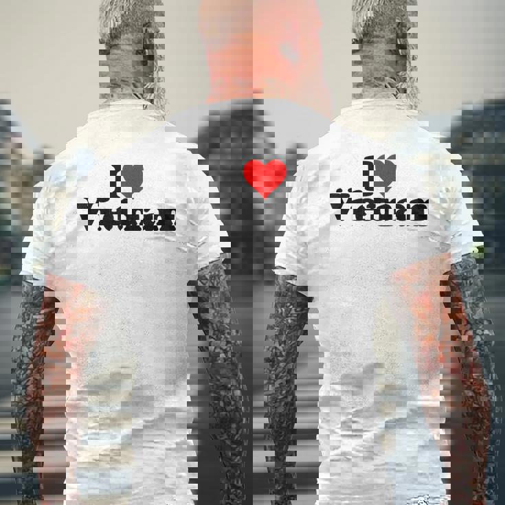 アイラブハートベトナム メンズTシャツ バックプリント 高齢者への贈り物