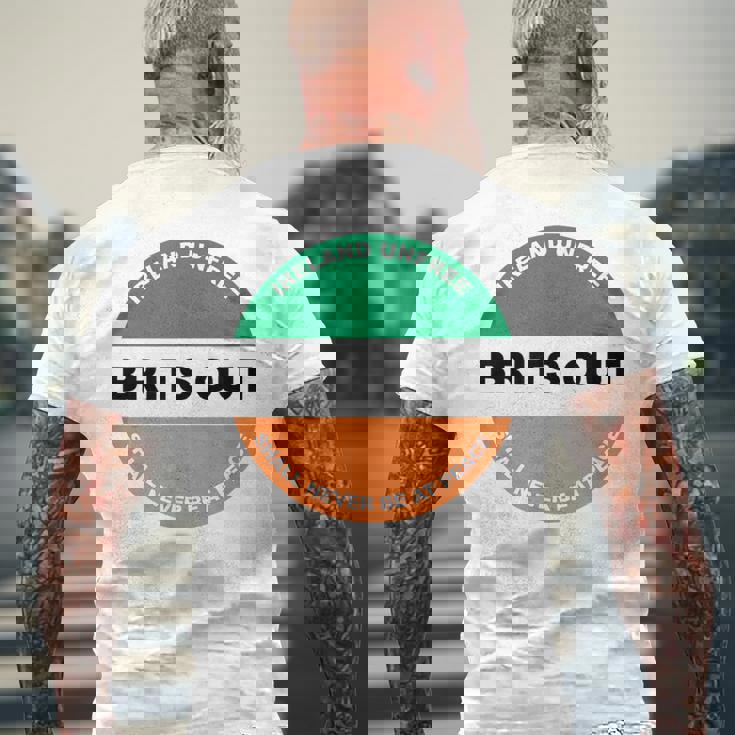 アイルランド外のイギリス軍 アイルランド共和党 メンズTシャツ バックプリント 高齢者への贈り物