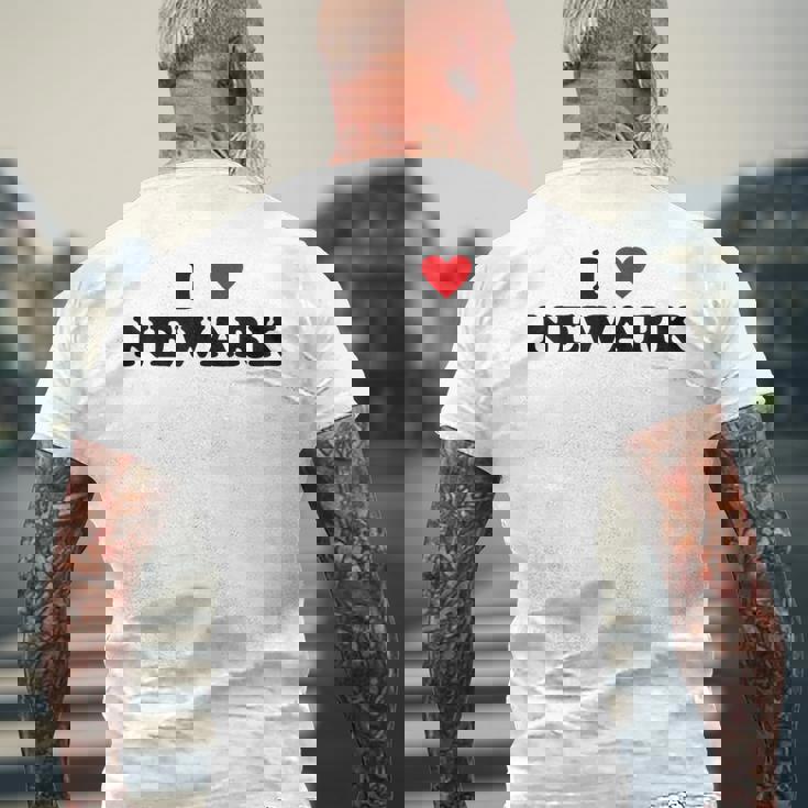 アイ・ハート Usa シティ-アイ・ラブ・ニューアーク メンズTシャツ バックプリント 高齢者への贈り物