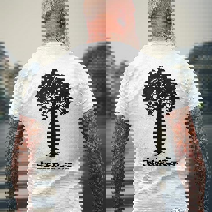 アフリカのバオバブの木 メンズTシャツ バックプリント 高齢者への贈り物