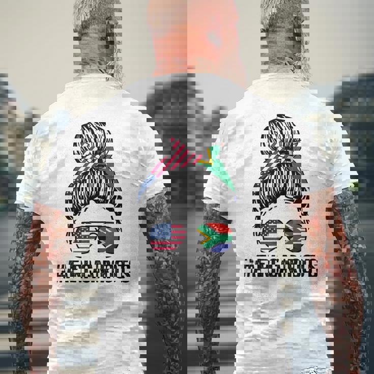 アフリカン・ルーツ・アフリカ メンズTシャツ バックプリント 高齢者への贈り物