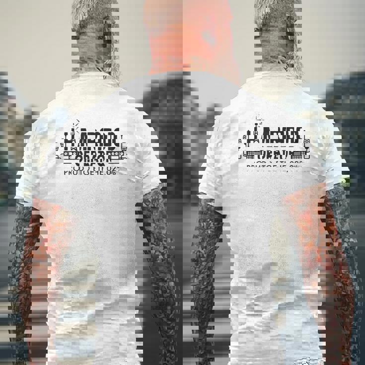 アマチュア無線家 メンズTシャツ バックプリント 高齢者への贈り物