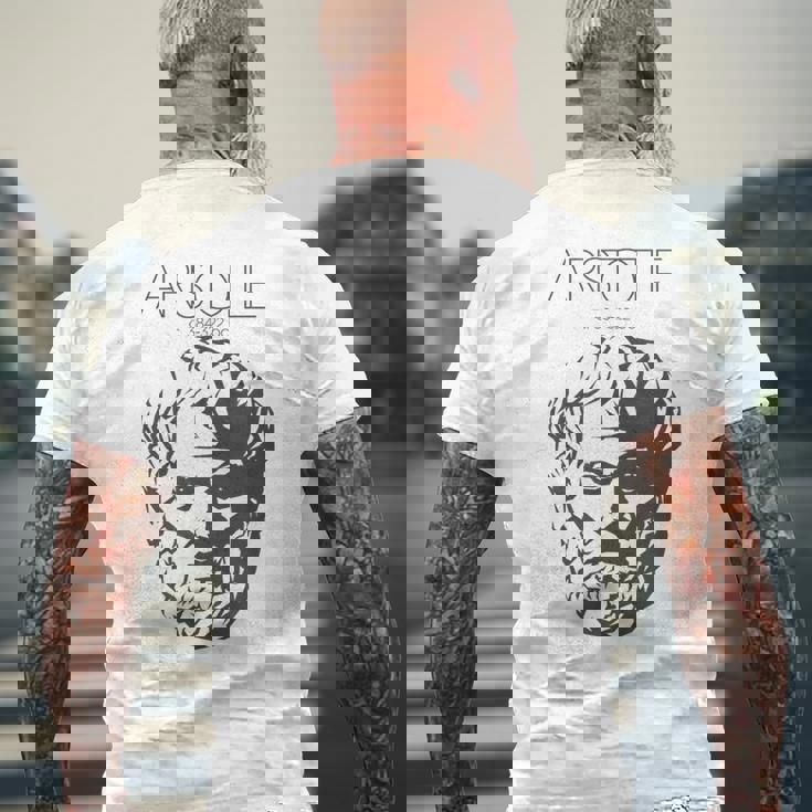 アリストテレスtシャツ 古代ギリシャ哲学者 メンズTシャツ バックプリント 高齢者への贈り物