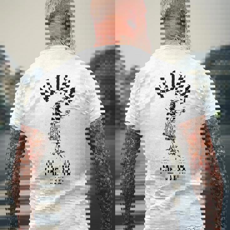 アロハ フラクラブ ハレイワ ハワイ メンズTシャツ バックプリント 高齢者への贈り物