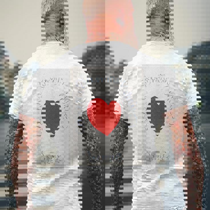 アンリ・マティス ハート メンズTシャツ バックプリント 高齢者への贈り物