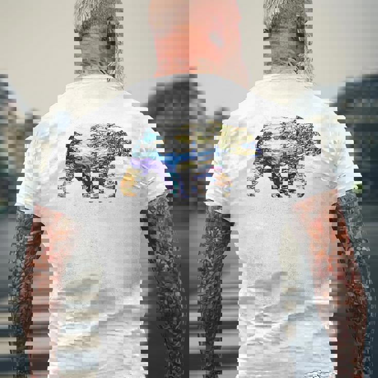 アーティスト演出 メンズTシャツ バックプリント 高齢者への贈り物