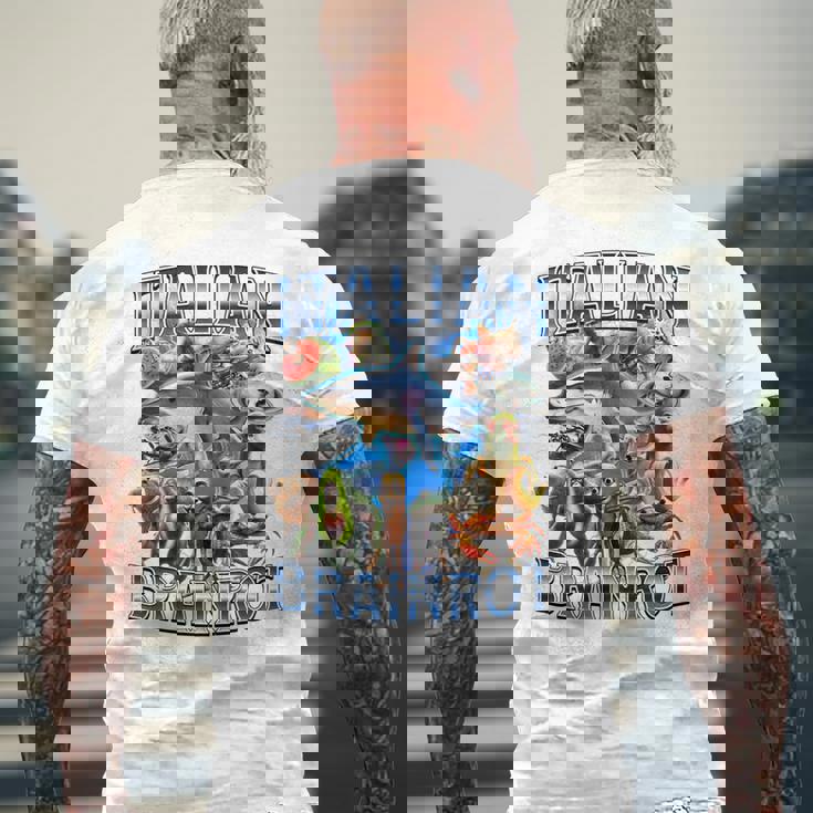 イタリアンブレイン 長袖tシャツ メンズTシャツ バックプリント 高齢者への贈り物