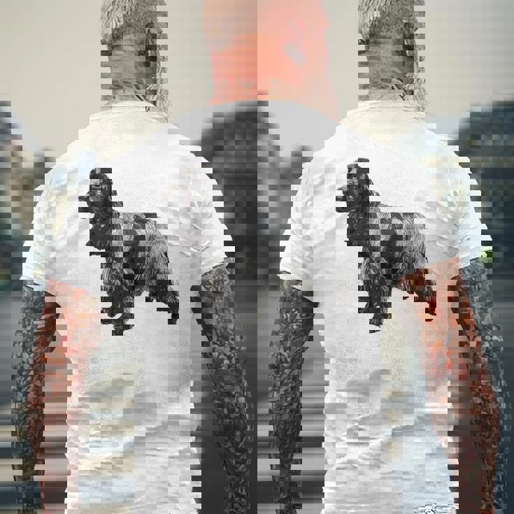 イングリッシュ・コッカー・スパニエル・ブルー・ローン メンズTシャツ バックプリント 高齢者への贈り物