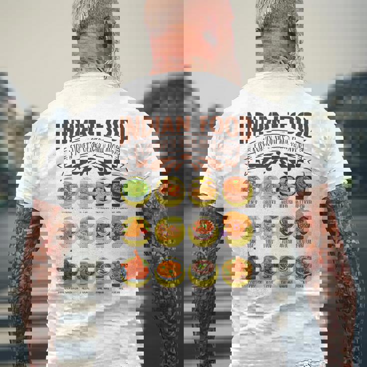 インド料理の多様性 インド料理 メンズTシャツ バックプリント 高齢者への贈り物