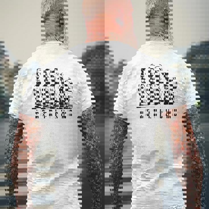 イースター島 モアイストーン モノリシック像 お土産 メンズTシャツ バックプリント 高齢者への贈り物