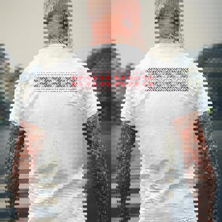 ウクライナの刺繍入り民族コスチュームyshyvanka ウクライナ メンズTシャツ バックプリント 高齢者への贈り物