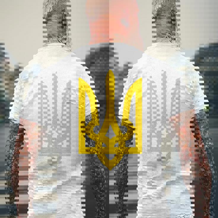 ウクライナ大統領 ヴォロディミル・ゼレンスキー ウクライナ・トライデント 長袖tシャツ メンズTシャツ バックプリント 高齢者への贈り物