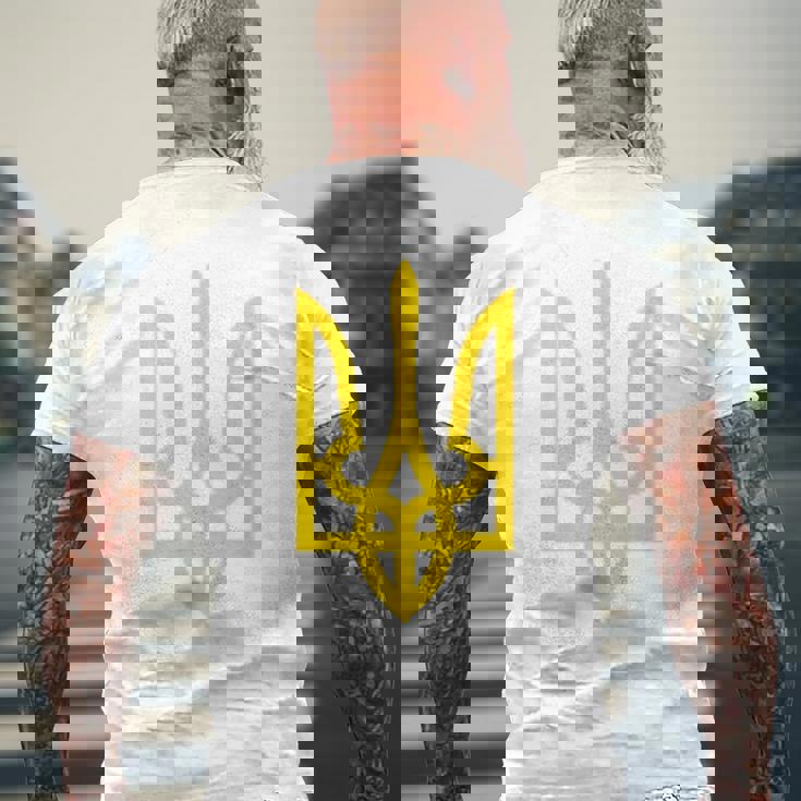 ウクライナ大統領 ヴォロディーミル・ゼレンスキー トライデントミリタリー メンズTシャツ バックプリント 高齢者への贈り物