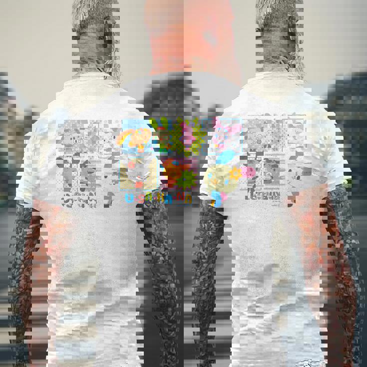 ウサハナ フレンズ メンズTシャツ バックプリント 高齢者への贈り物