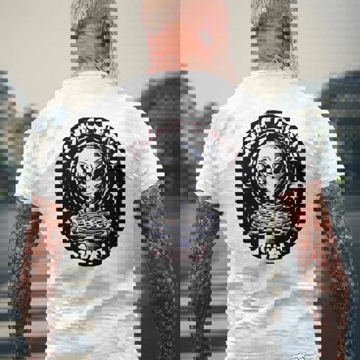 エイリアンピザオファー 宇宙の地殻が待っている 長袖tシャツ メンズTシャツ バックプリント 高齢者への贈り物