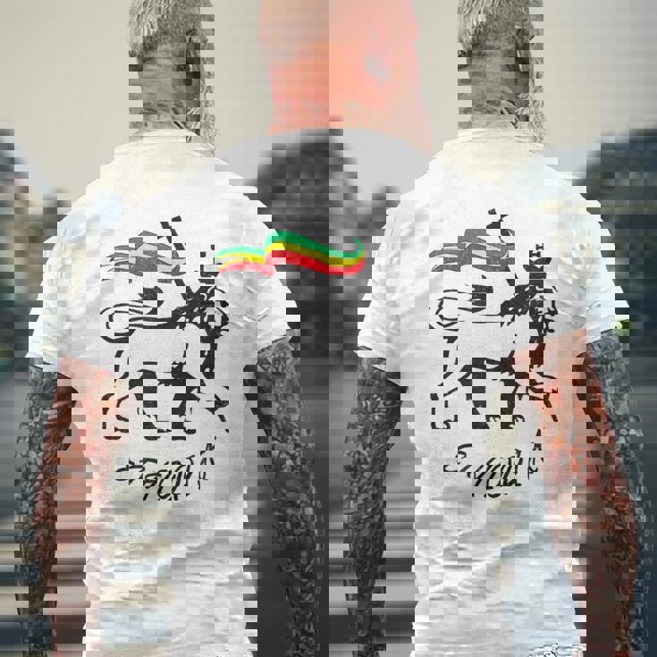 エチオピア メンズTシャツ バックプリント 高齢者への贈り物