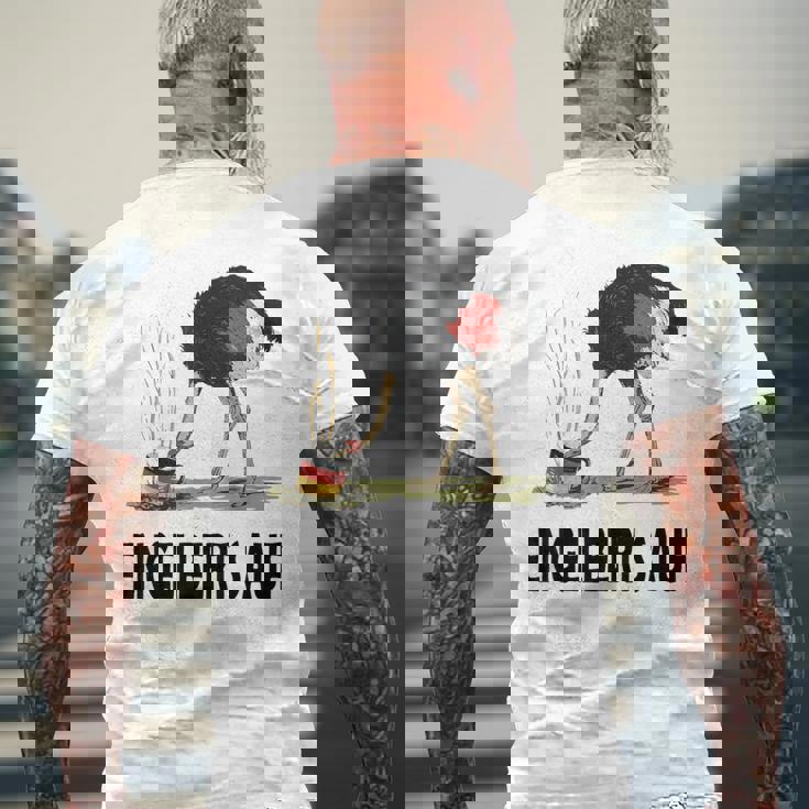 エンゲルベルト・サウフ・シュトラウス エンゲルベルト・サウフ 作業着 メンズTシャツ バックプリント 高齢者への贈り物