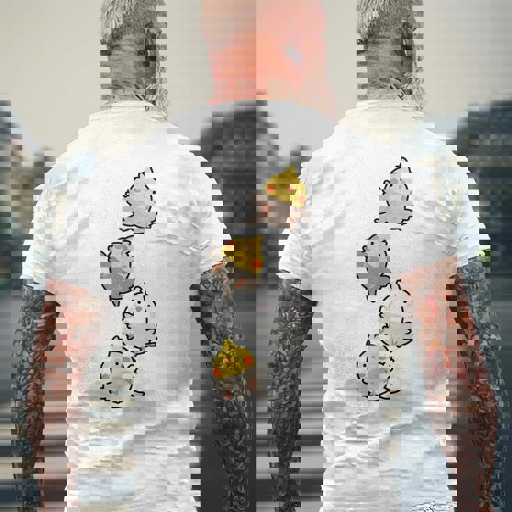 オカメインコ ボーブ メンズTシャツ バックプリント 高齢者への贈り物