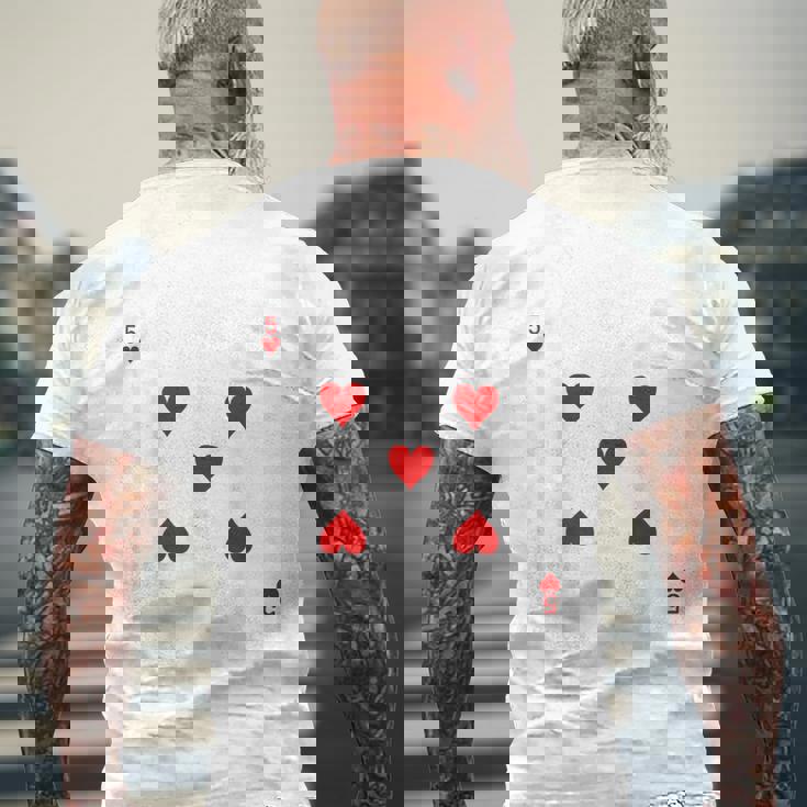 オリジナル ハロウィン トランプ コスチューム 不思議の国のアリス メンズTシャツ バックプリント 高齢者への贈り物