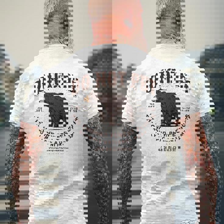 オリンピック国立公園 ワシントン ツキノワグマ メンズTシャツ バックプリント 高齢者への贈り物
