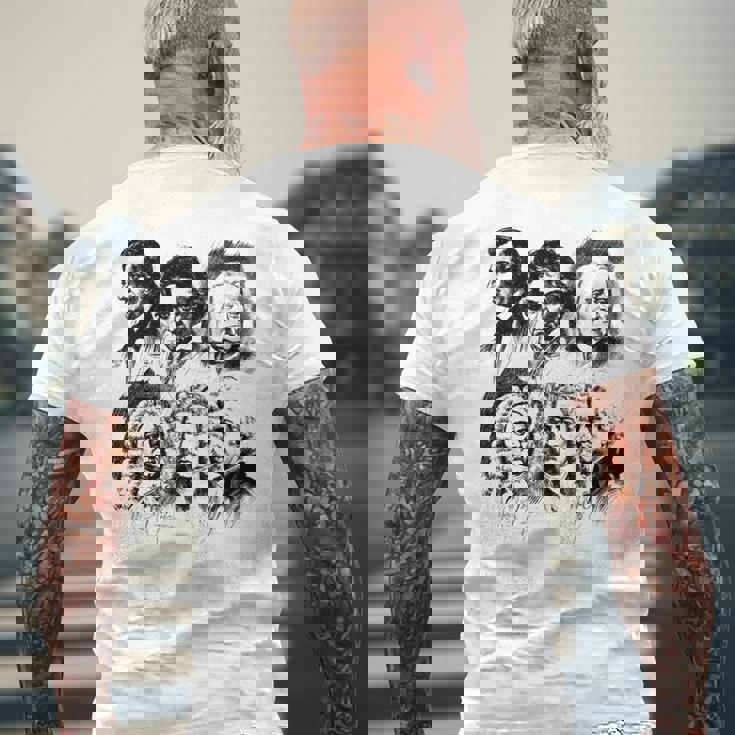 オーケストラ 交響曲 クラシック音楽 作曲家 ベートーヴェン バッハ メンズTシャツ バックプリント 高齢者への贈り物