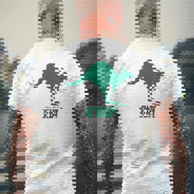 オーストラリア地図 カンガルーtシャツ オーストラリア カンガルー オーストラリア メンズTシャツ バックプリント 高齢者への贈り物