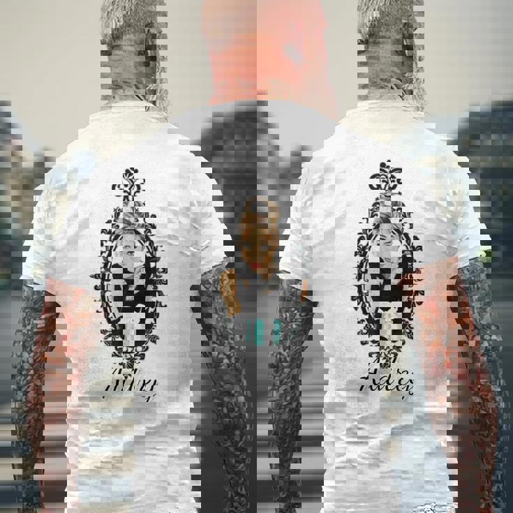 オードリー メンズTシャツ バックプリント 高齢者への贈り物