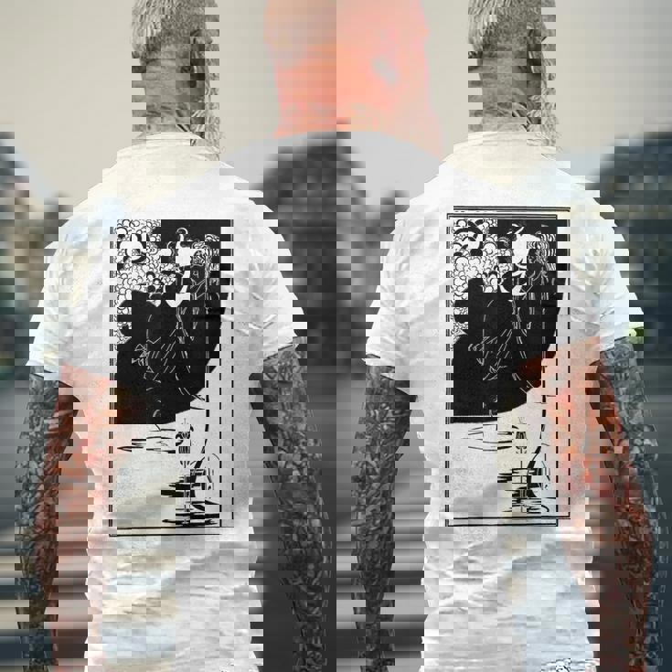 オーブリー・ビアズリーのクライマックス メンズTシャツ バックプリント 高齢者への贈り物