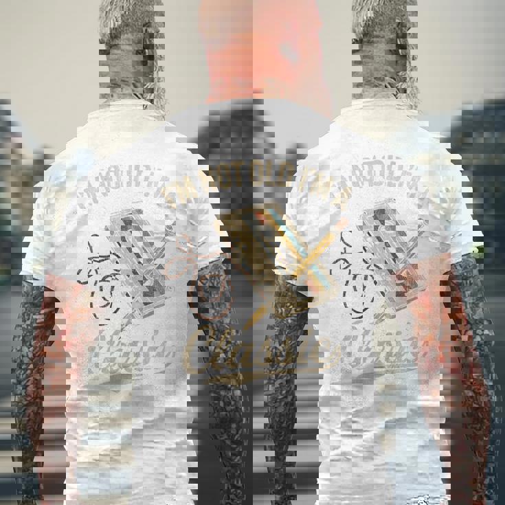 カセットテープ クラシック レトロ ヴィンテージ 70年代 80年代 90年代音楽 長袖tシャツ メンズTシャツ バックプリント 高齢者への贈り物