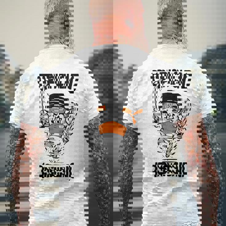 カプチーノアサシーノ メンズTシャツ バックプリント 高齢者への贈り物