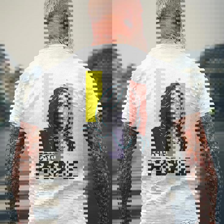 カマラ ハリス フォーピープル2024 選挙総長 メンズTシャツ バックプリント 高齢者への贈り物