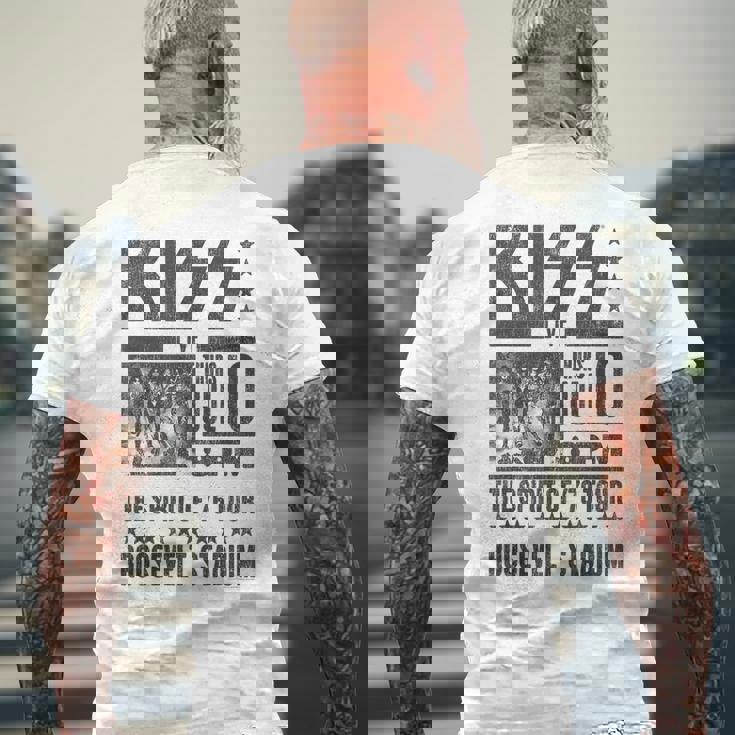 キッス Kiss Roosevelttadium メンズTシャツ バックプリント 高齢者への贈り物