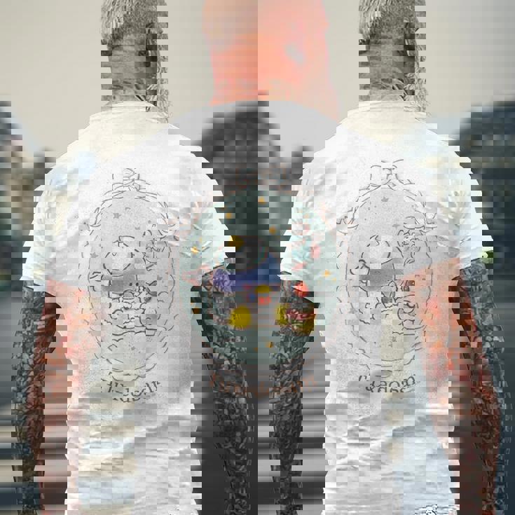 キッズ Amazon限定デザイン タキシードサム エンジェル メンズTシャツ バックプリント 高齢者への贈り物